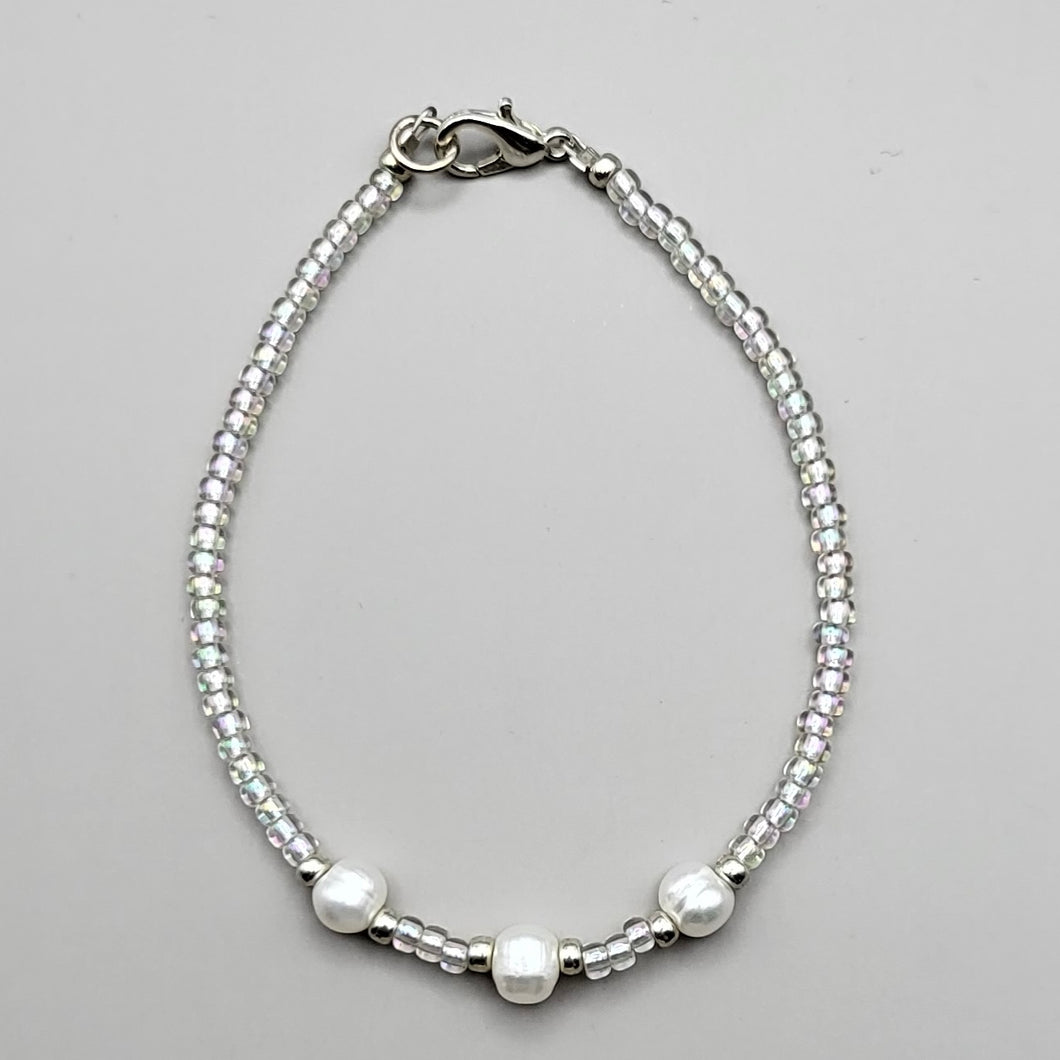 Translucent Seed Bead with Freshwater Pearls