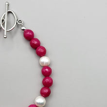 Load image into Gallery viewer, Pearl and Agate bracelet
