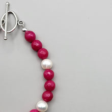 Load image into Gallery viewer, Pink Agate with Freshwater Pearls
