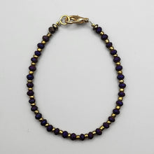 Load image into Gallery viewer, Deep Purple Crystal bracelet
