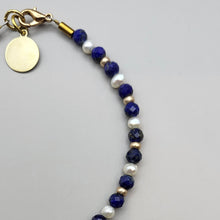 Load image into Gallery viewer, Lapus Lazuli with Freshwater Pearls

