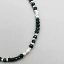 Load image into Gallery viewer, Emerald Green Crystal with Freshwater Pearls
