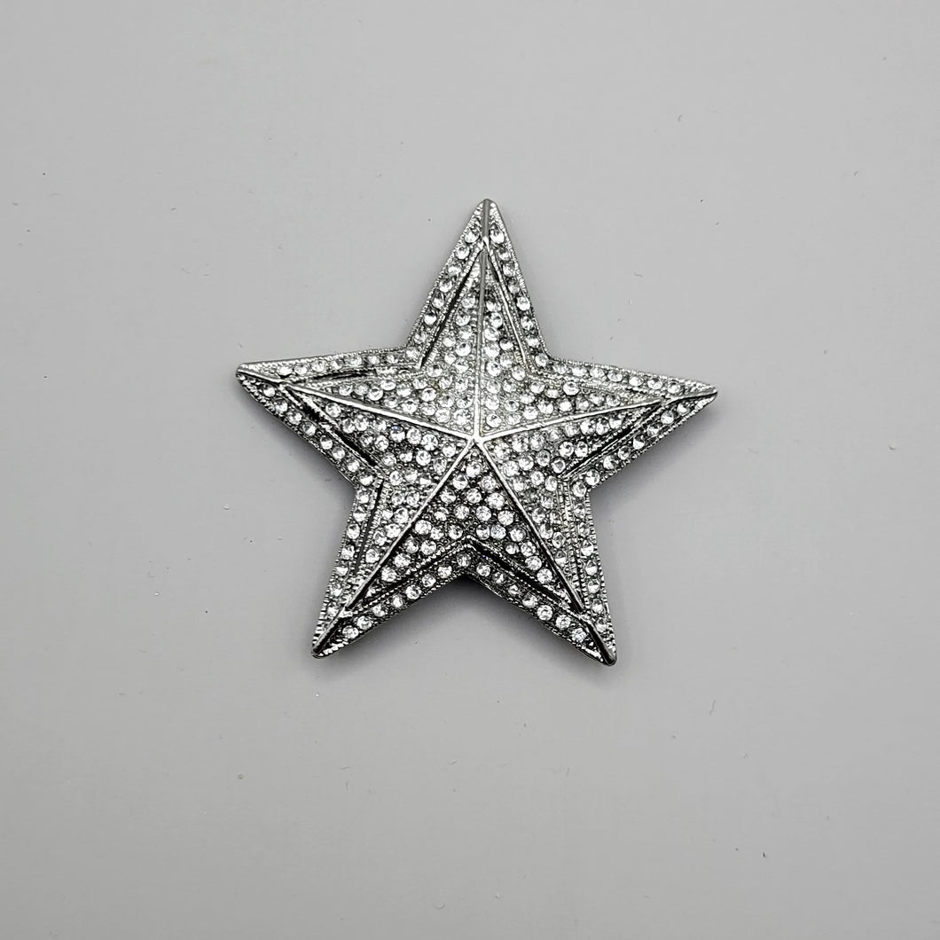 Diamante Star Brooch