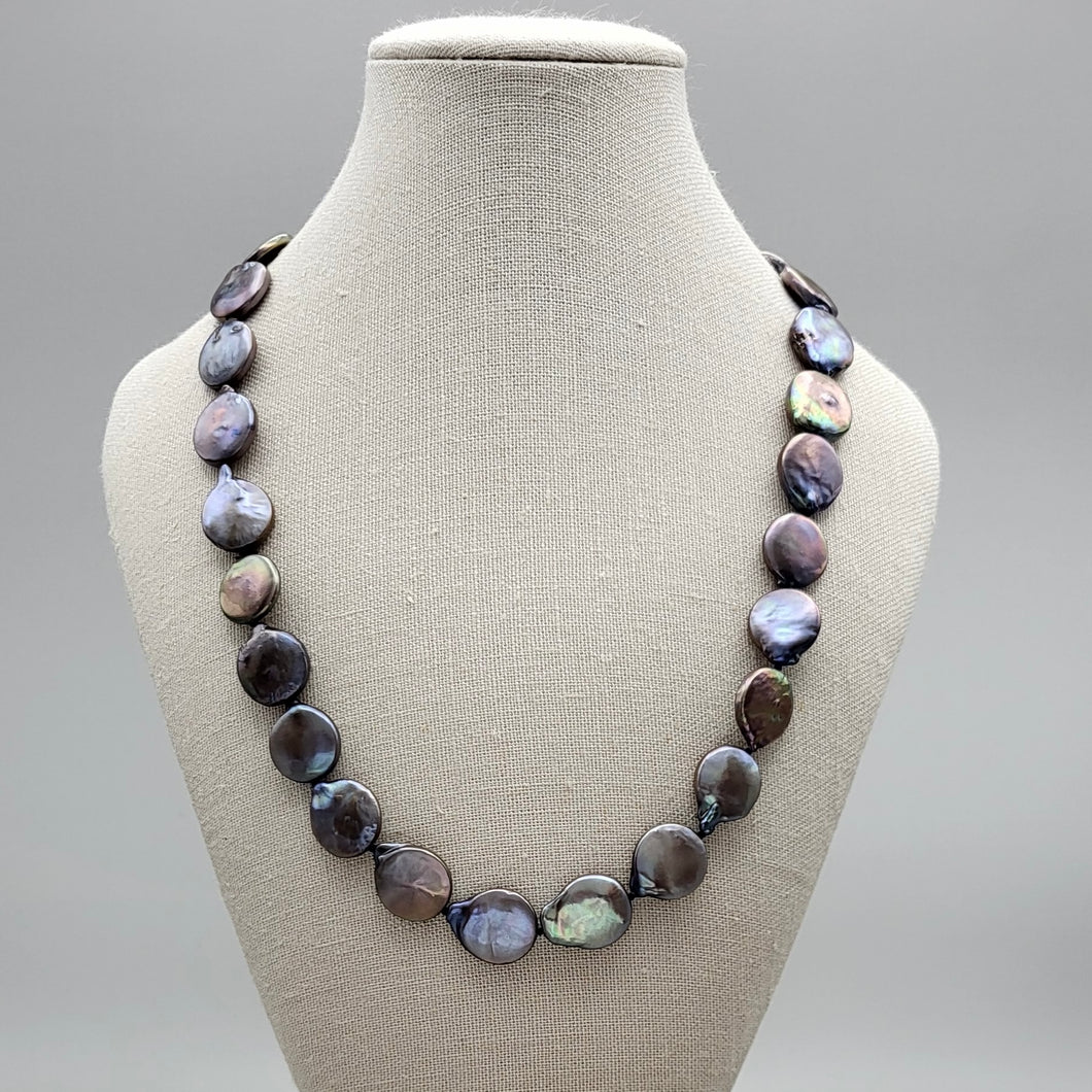 Dark Grey Coin Pearls