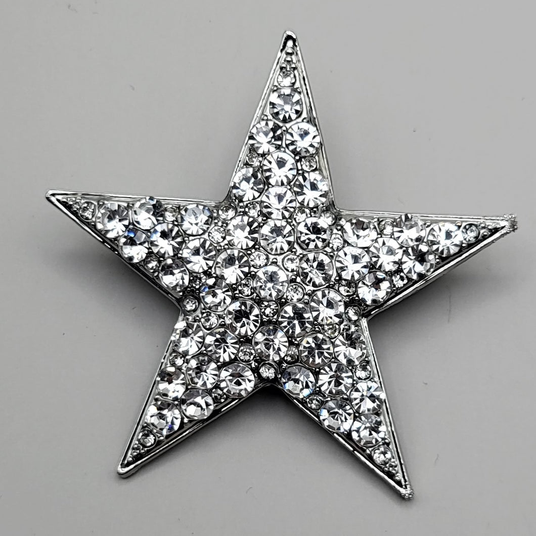 Diamante Star Brooch
