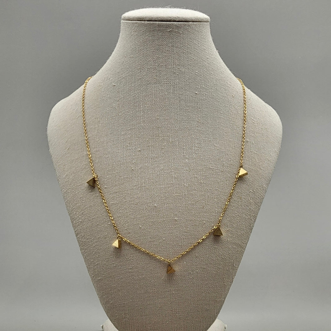 Gold Triangle Necklace