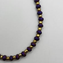Load image into Gallery viewer, Deep Purple Crystal bracelet
