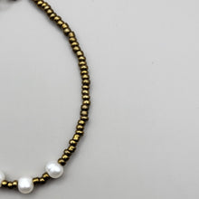Load image into Gallery viewer, Gold Seed Beads with Freshwater Pearls
