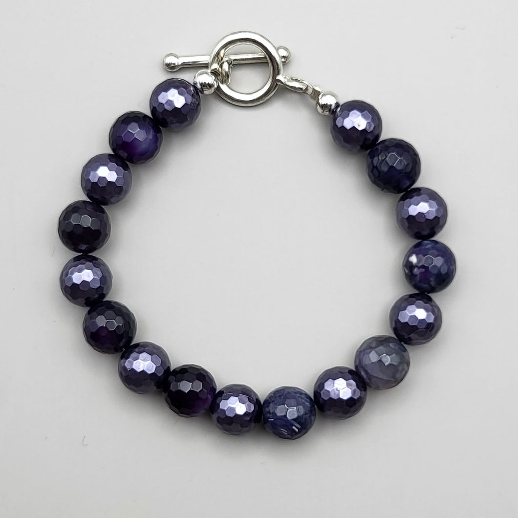 Purple Shell Pearl and Agate