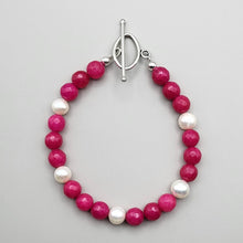 Load image into Gallery viewer, Pearl and Agate bracelet
