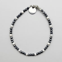 Load image into Gallery viewer, Navy Crystal with Freshwater Pearls
