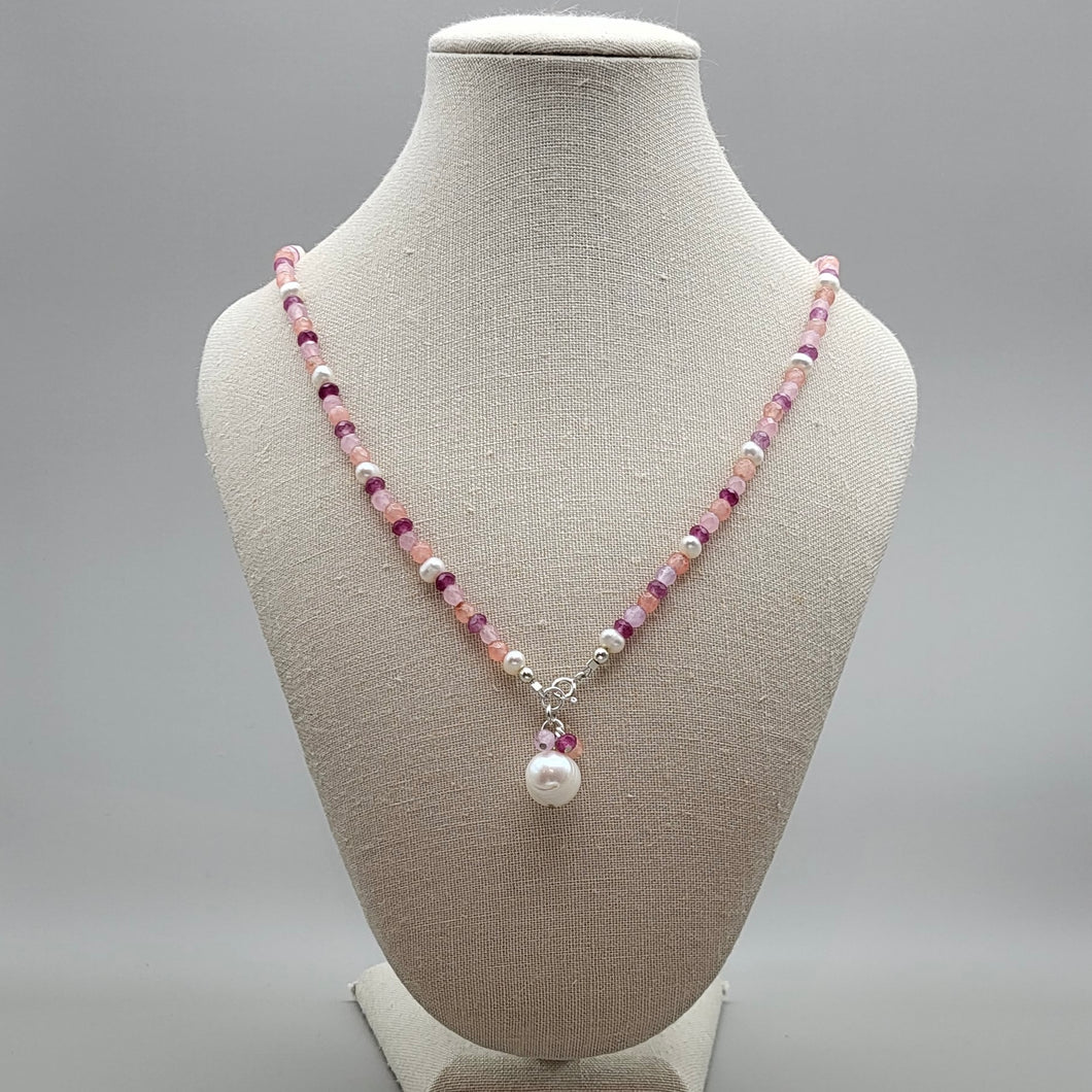 Pearl and Agate Necklace