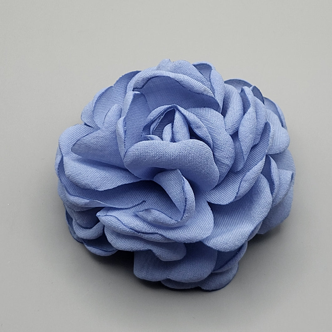 Blue Flower Hair Tye in Fabric