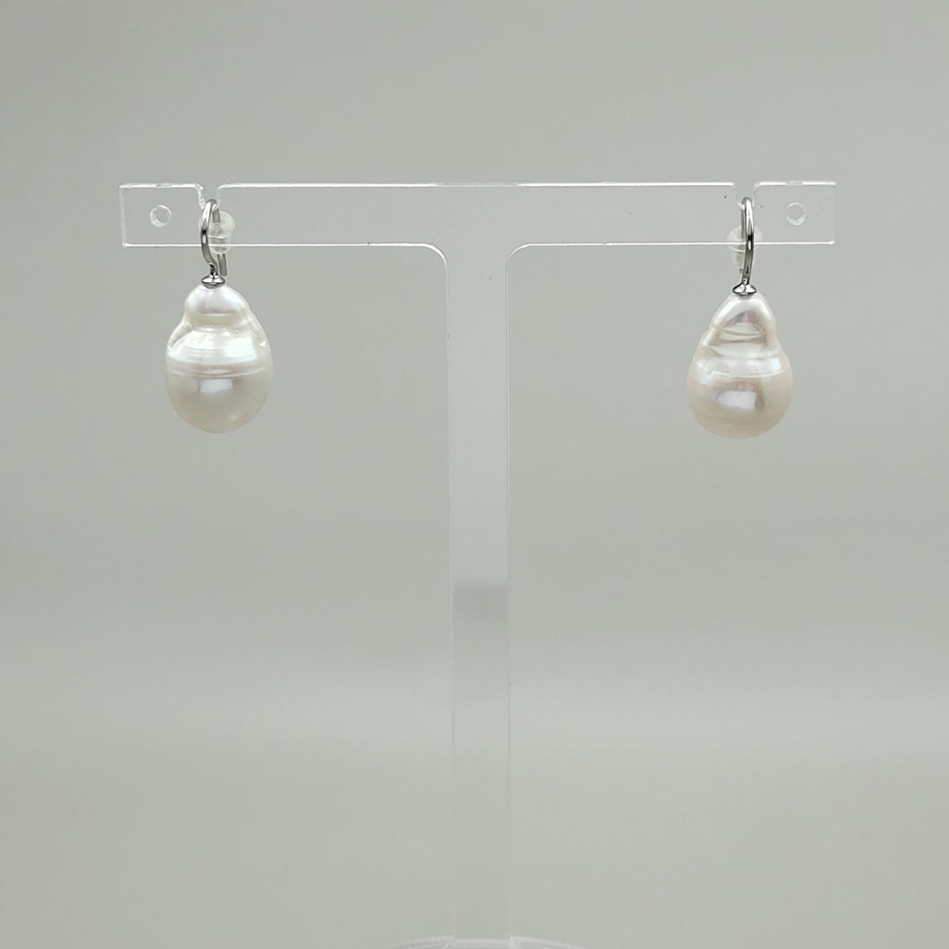 Large Freshwater Pearl Earrings
