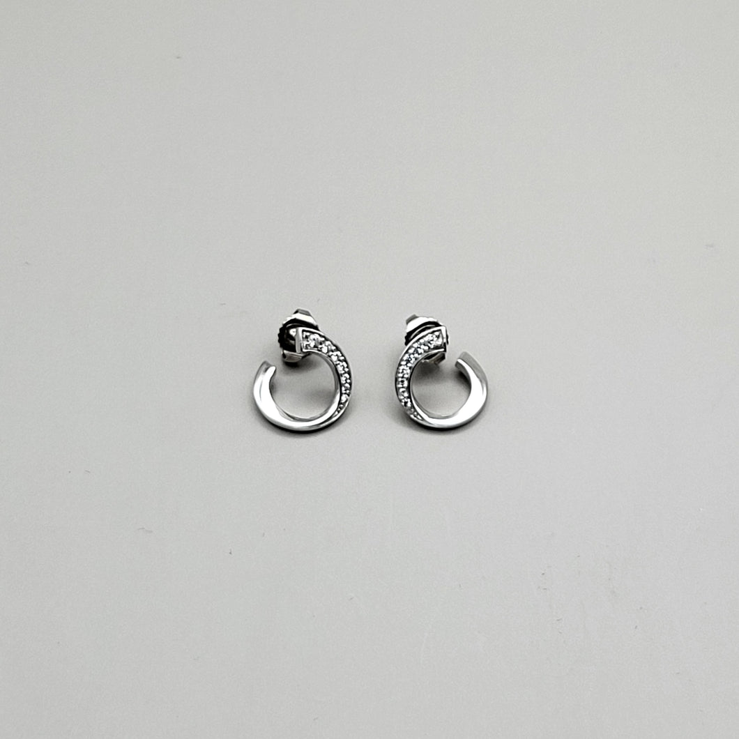Sterling Silver Earrings with a sparkle