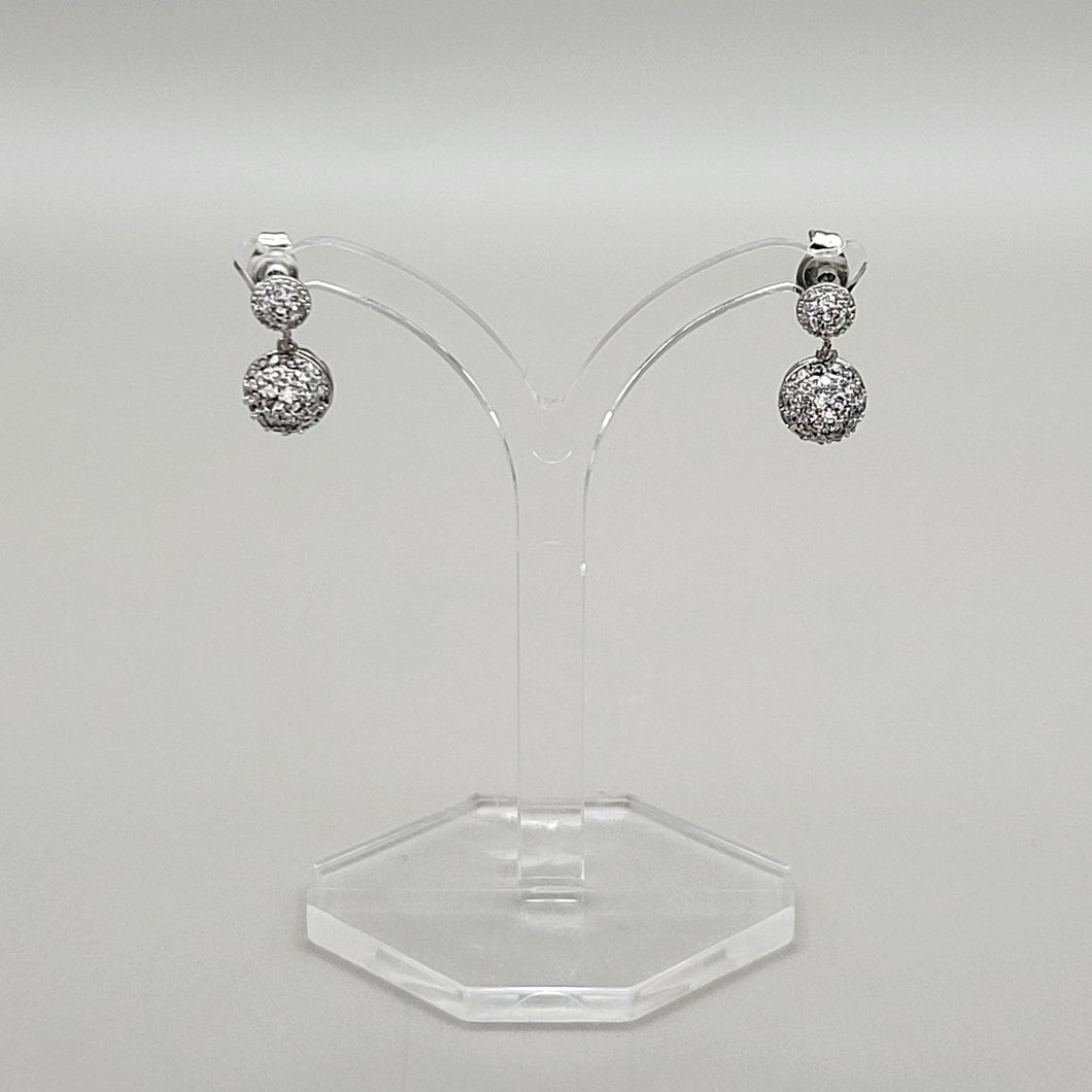 Small Diamante Drop Earrings