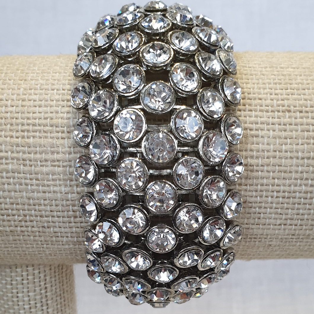 Dramatic diamante bracelet