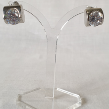 Load image into Gallery viewer, Silver diamante stud earring
