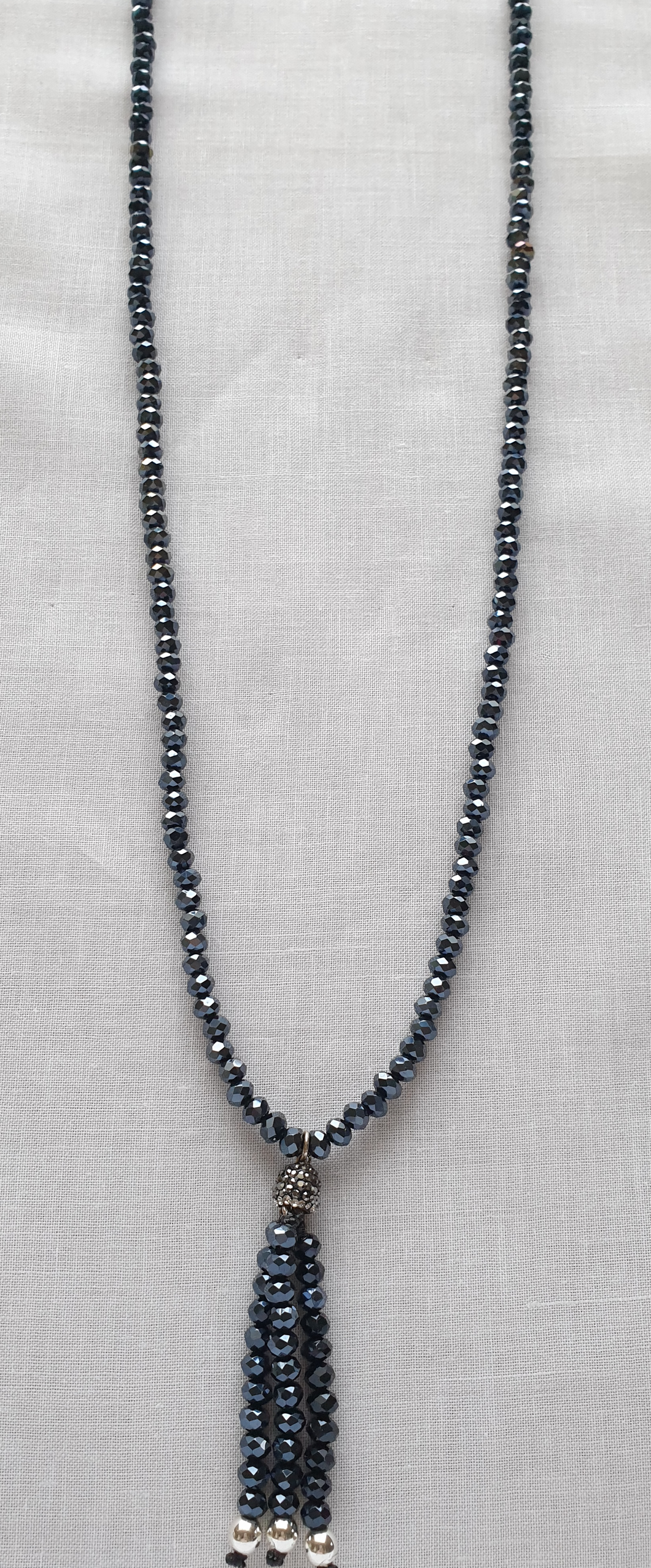 Crystal tassle necklace