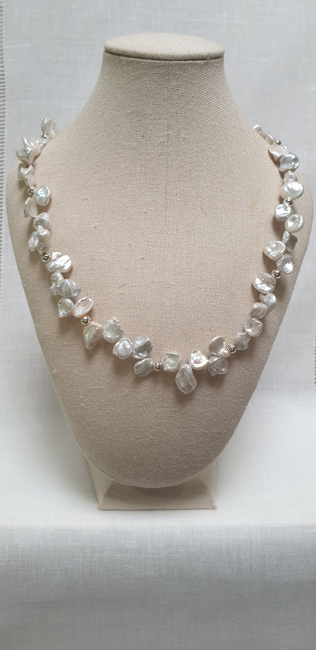 White freshwater pearls