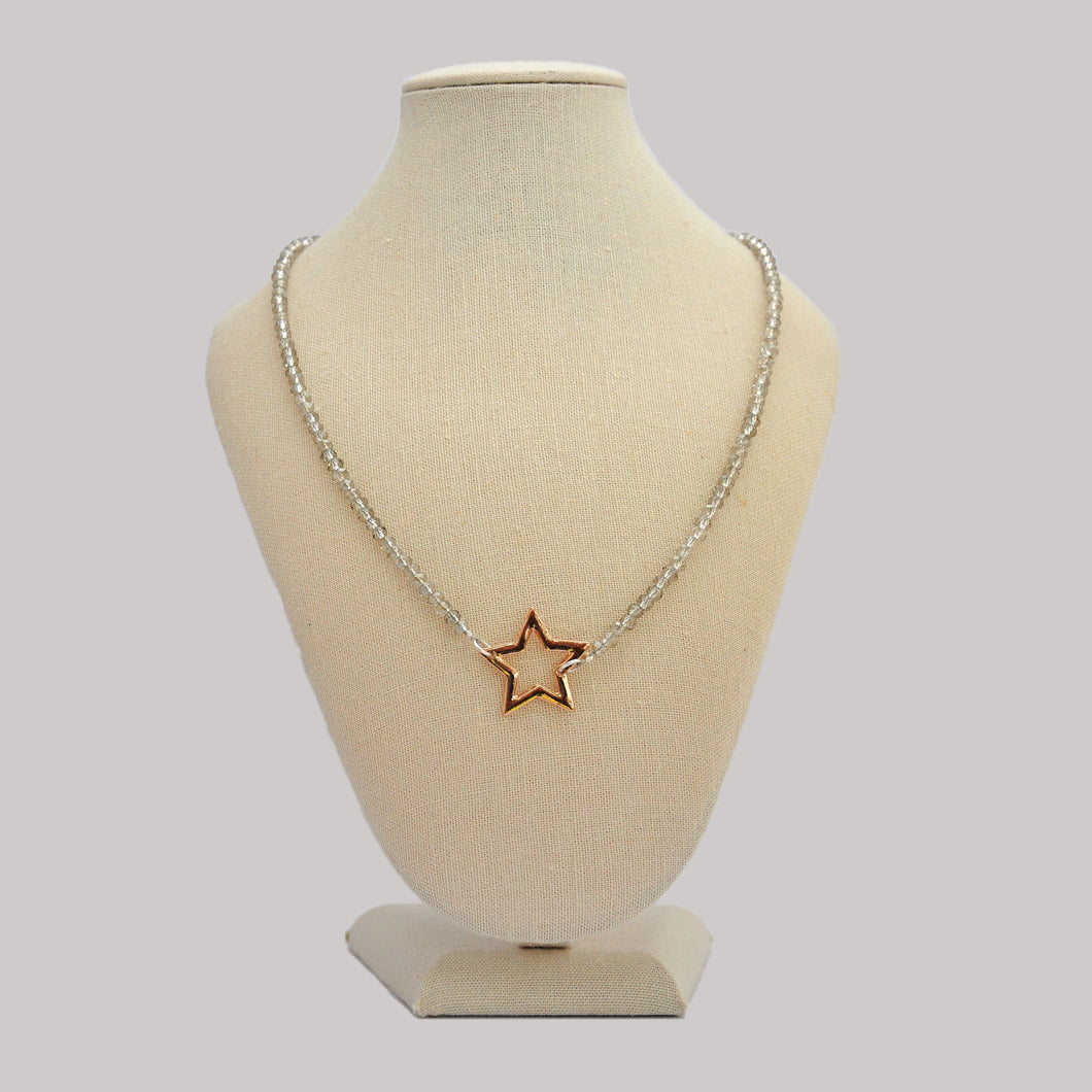 Crystal star necklace