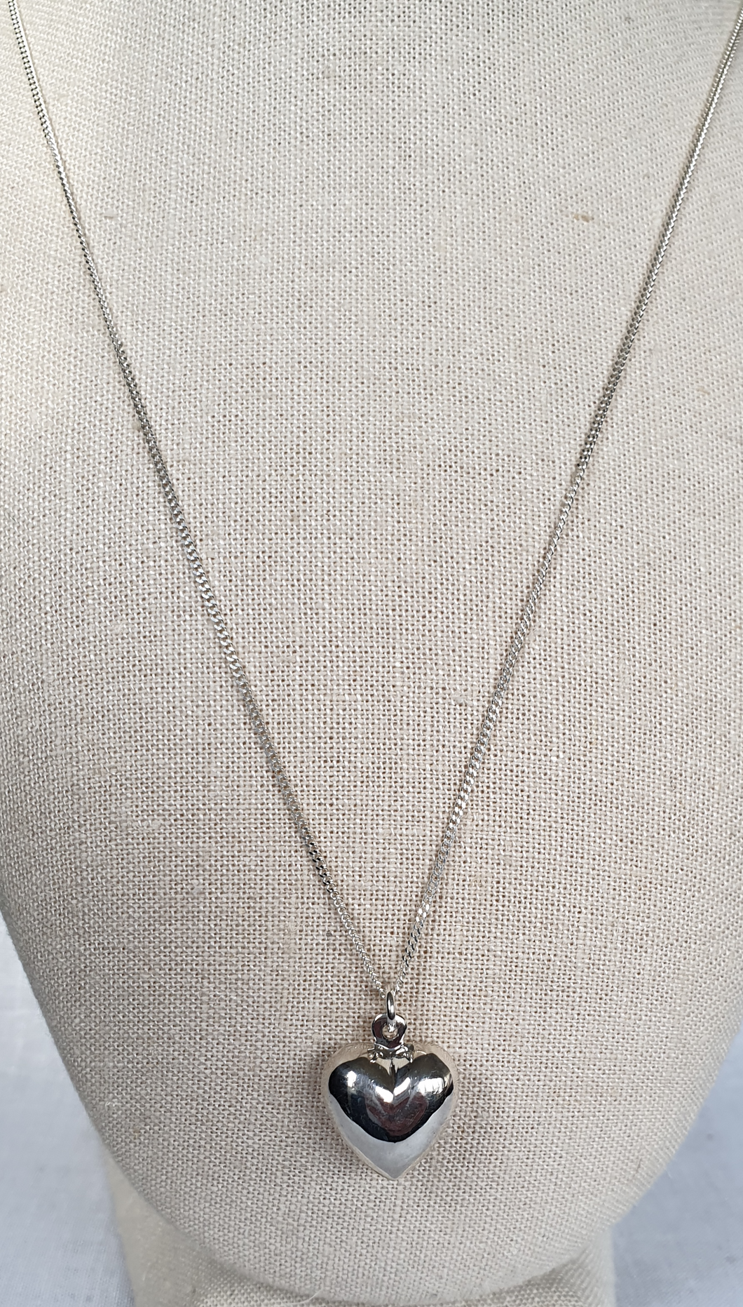 Sterling silver heart pendant