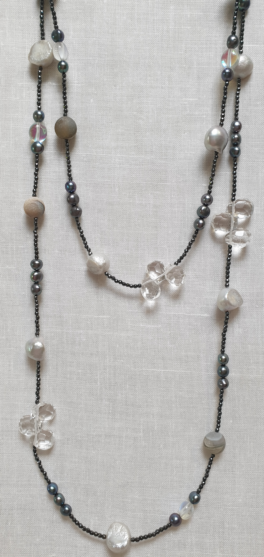 Agate and Crystal necklace